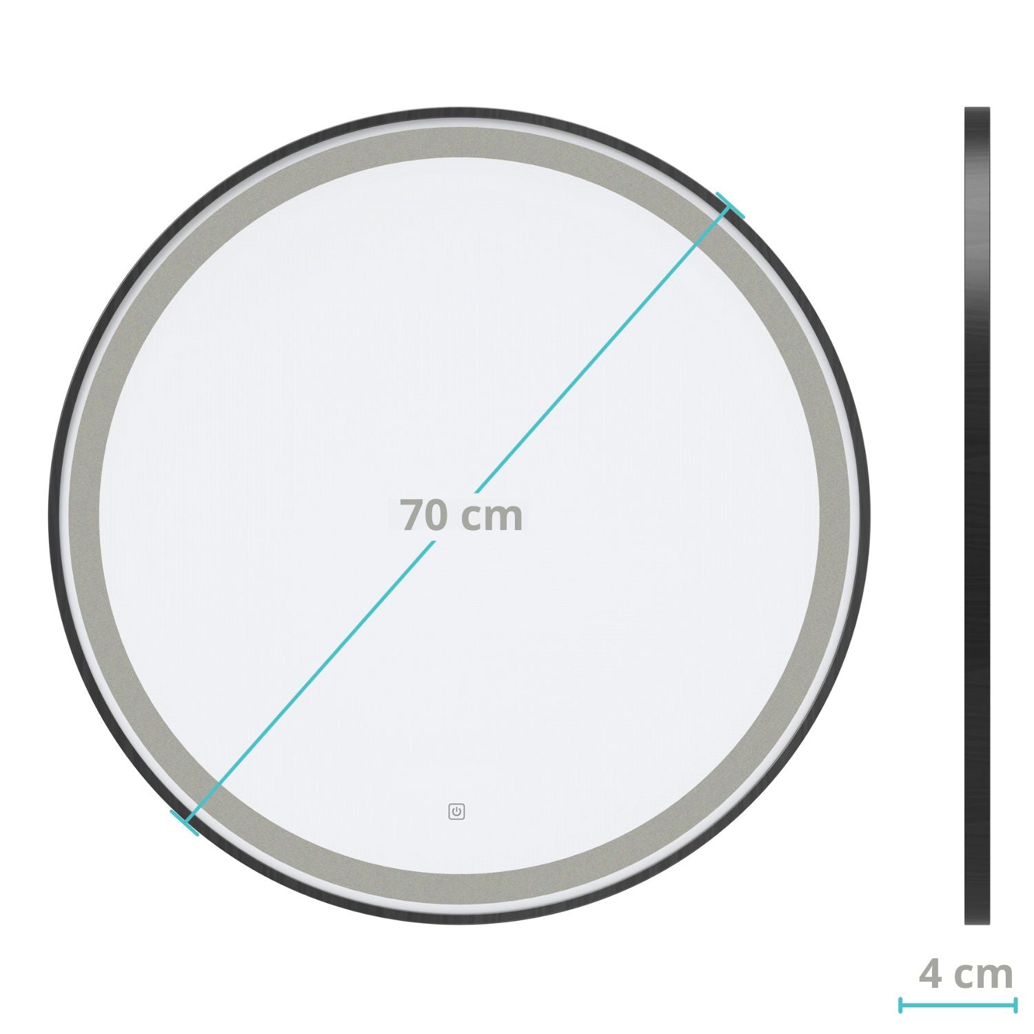 BOLOGNA - 70 CM (Schwarz)