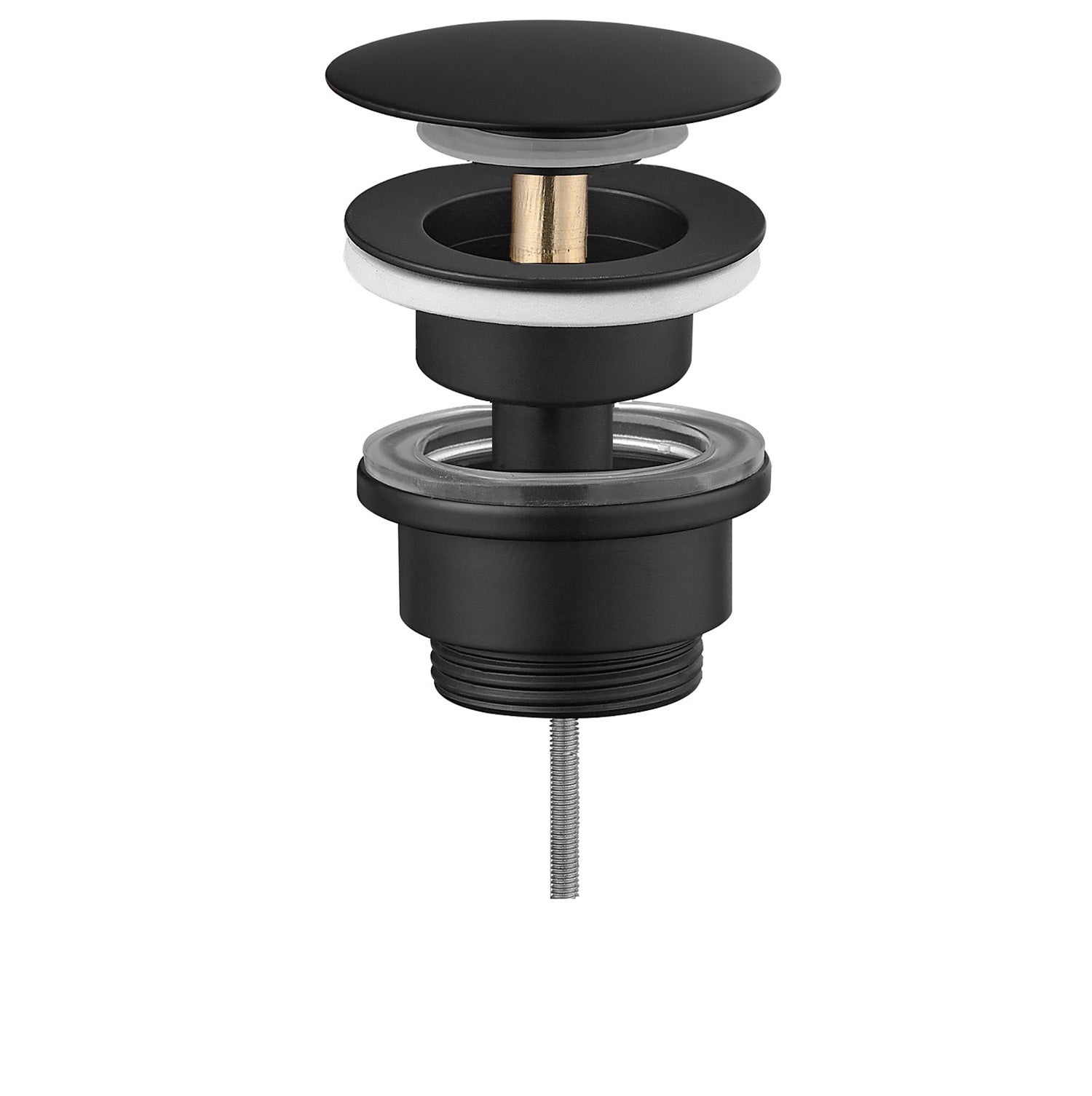 Ablaufgarnitur Waschbecken Clickwaste 42 mm - Schwarz